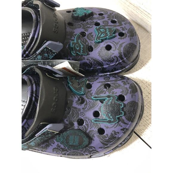 2024 Disney The Haunted Mansion Wallpaper Clogs Crocs Men’s 8 Women's 10 New - Picture 8 of 10